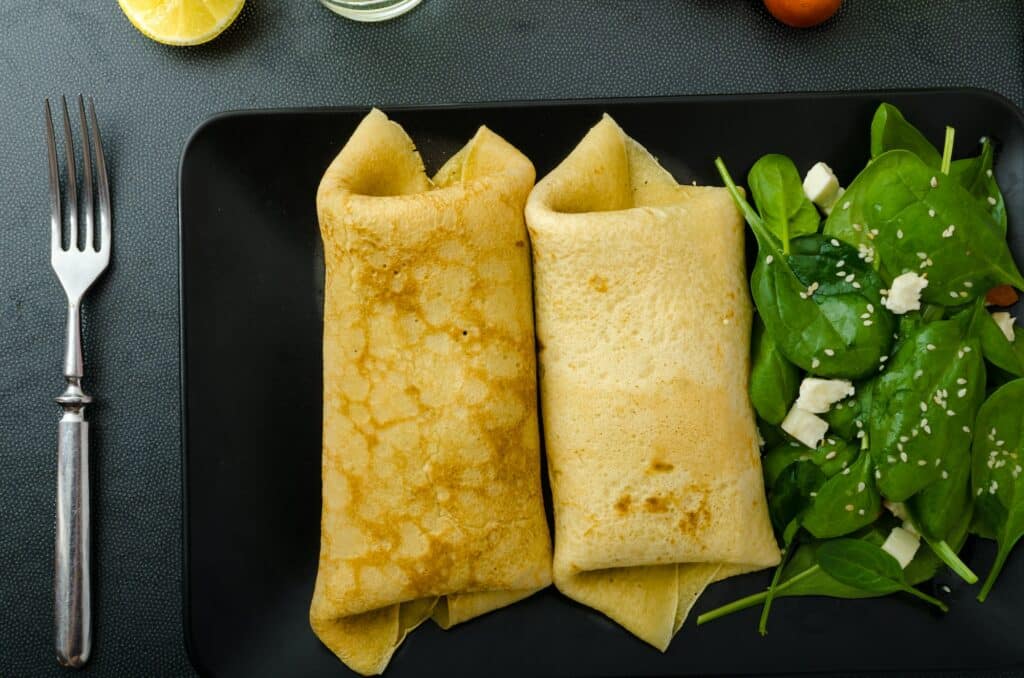 Spinatpfannkuchen