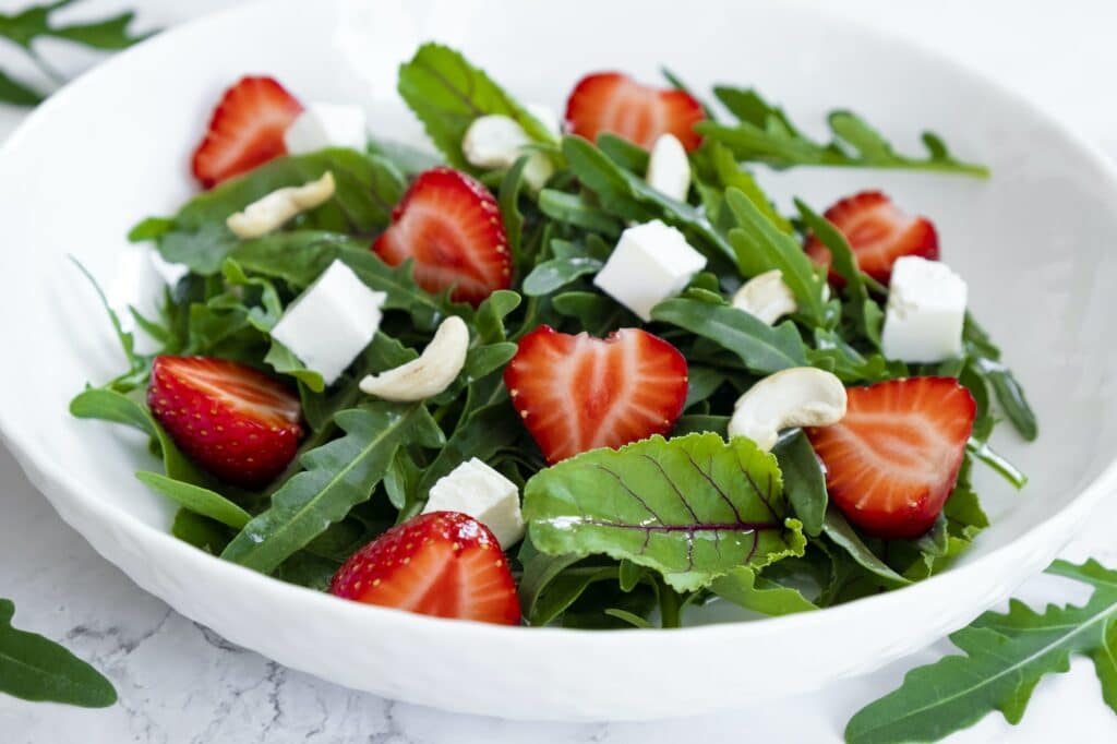 Frischer Spinat - Salat