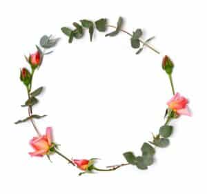 Eleganter Blumenrahmen