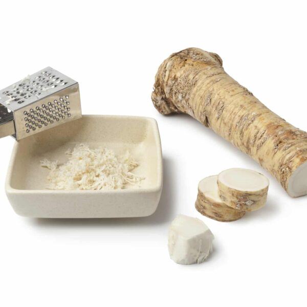 Meerrettich und Reibe