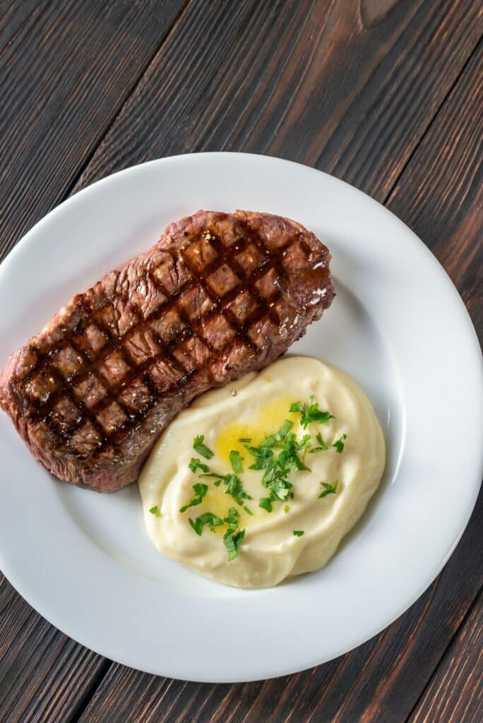 Selleriepüree und Steak