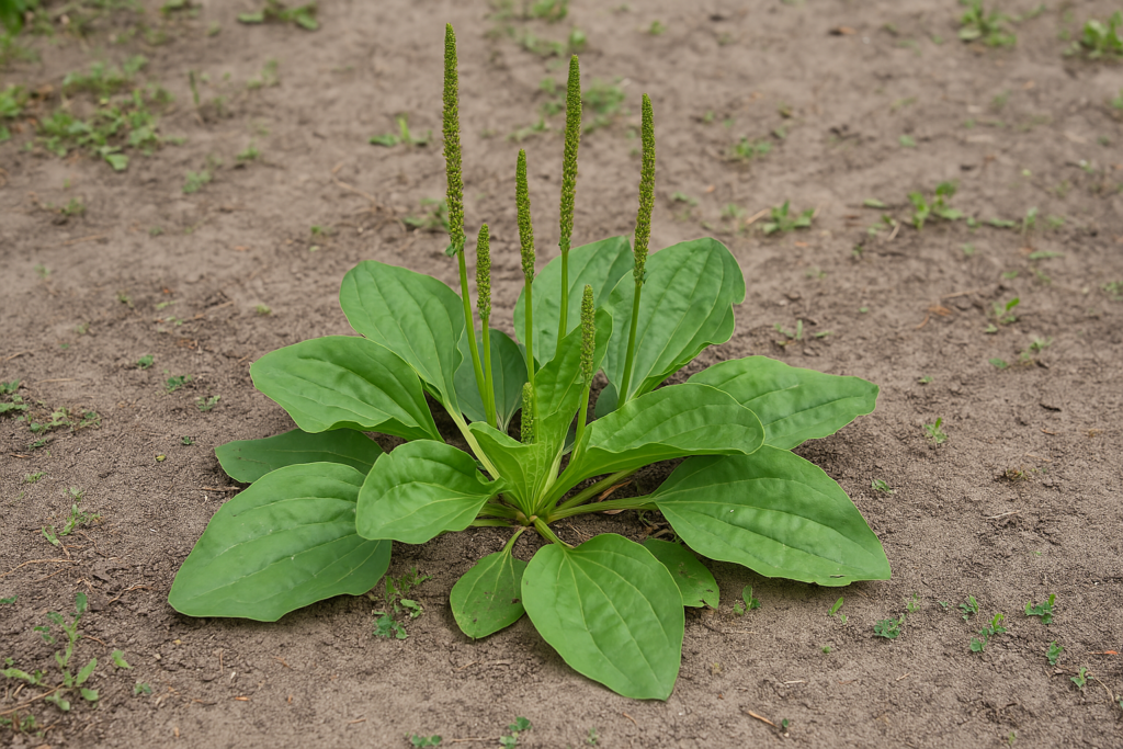 Breitwegerich (Plantago major)