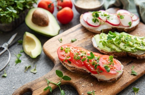 Sandwich mit Microgreens