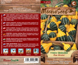 Zierkürbis - Cucurbita pepo - gelbgrün