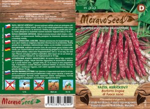 Buschbohne - Phaseolus vulgaris - BORLOTTO L.DI FUOCO NANO - meliert