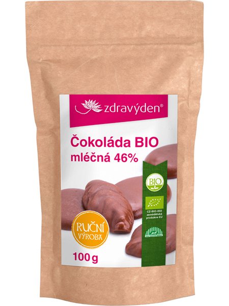 Bio-Kakaobohnen und Milchschokolade in 100g Packung zur Bodenverbesserung