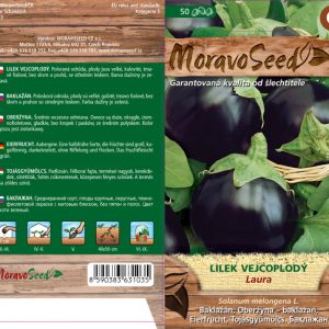 Baklažán - Solanum melongena - LAURA - okrúhly