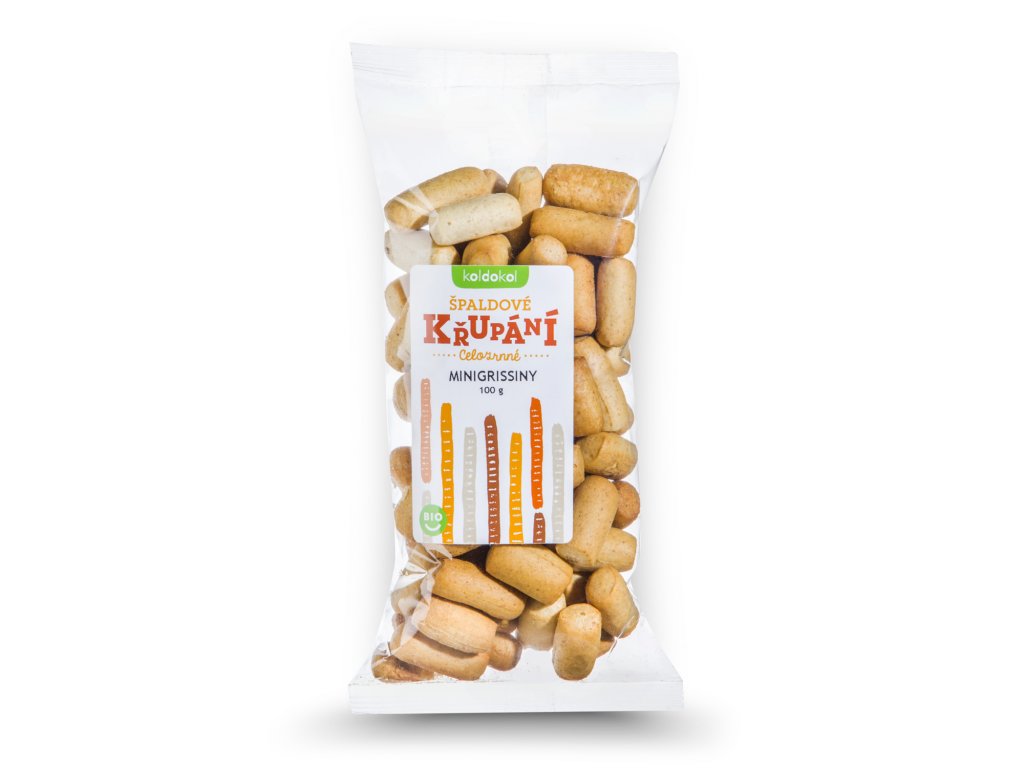 Mini-Grissini z celozrnné špaldové mouky 100g bio