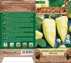 Sehr frühe Treibhaus-Paprika - Capsicum annuum - MONANTA