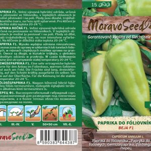 Paprika do fóliovníku - Capsicum annuum - Beja F1