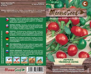 Kirschpaprika - Capsicum annuum - KORÁL - scharf