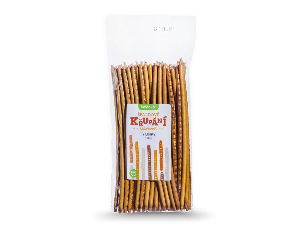 Tyčinky ze špaldové mouky plné zrna 150g bio