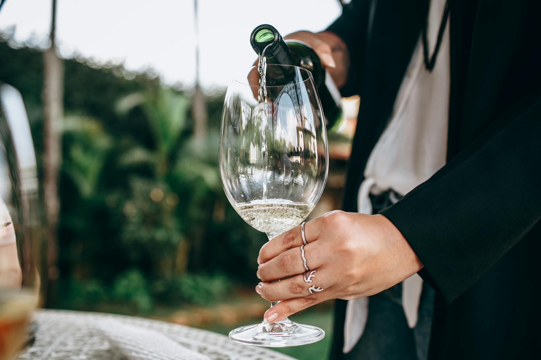 Geschmack von Wein und Perlage bei Schaumweinen