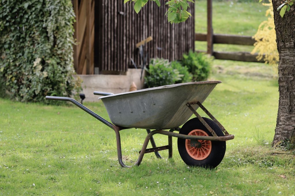 Schubkarre für den Garten
