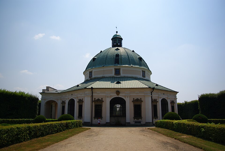 Park des Blumengartens in Kroměříž