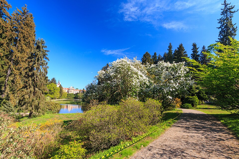 Schlossteich in Průhonice, andere Ansicht