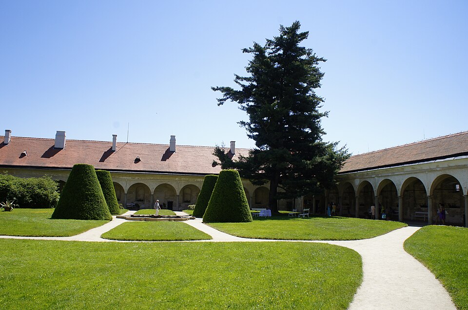 Schlossgarten in Telč, andere Ansicht
