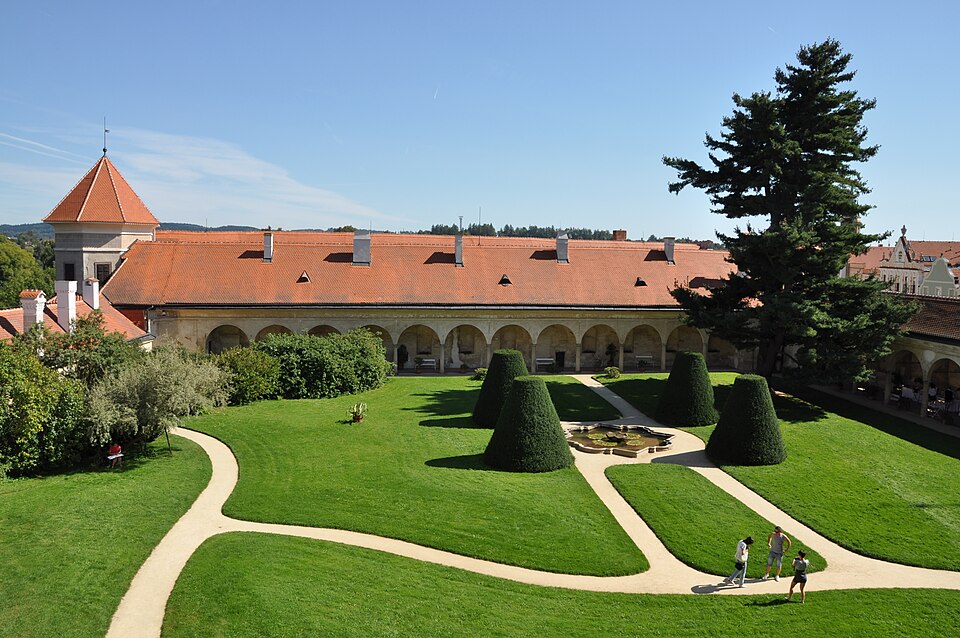 Schlossgarten in Telč